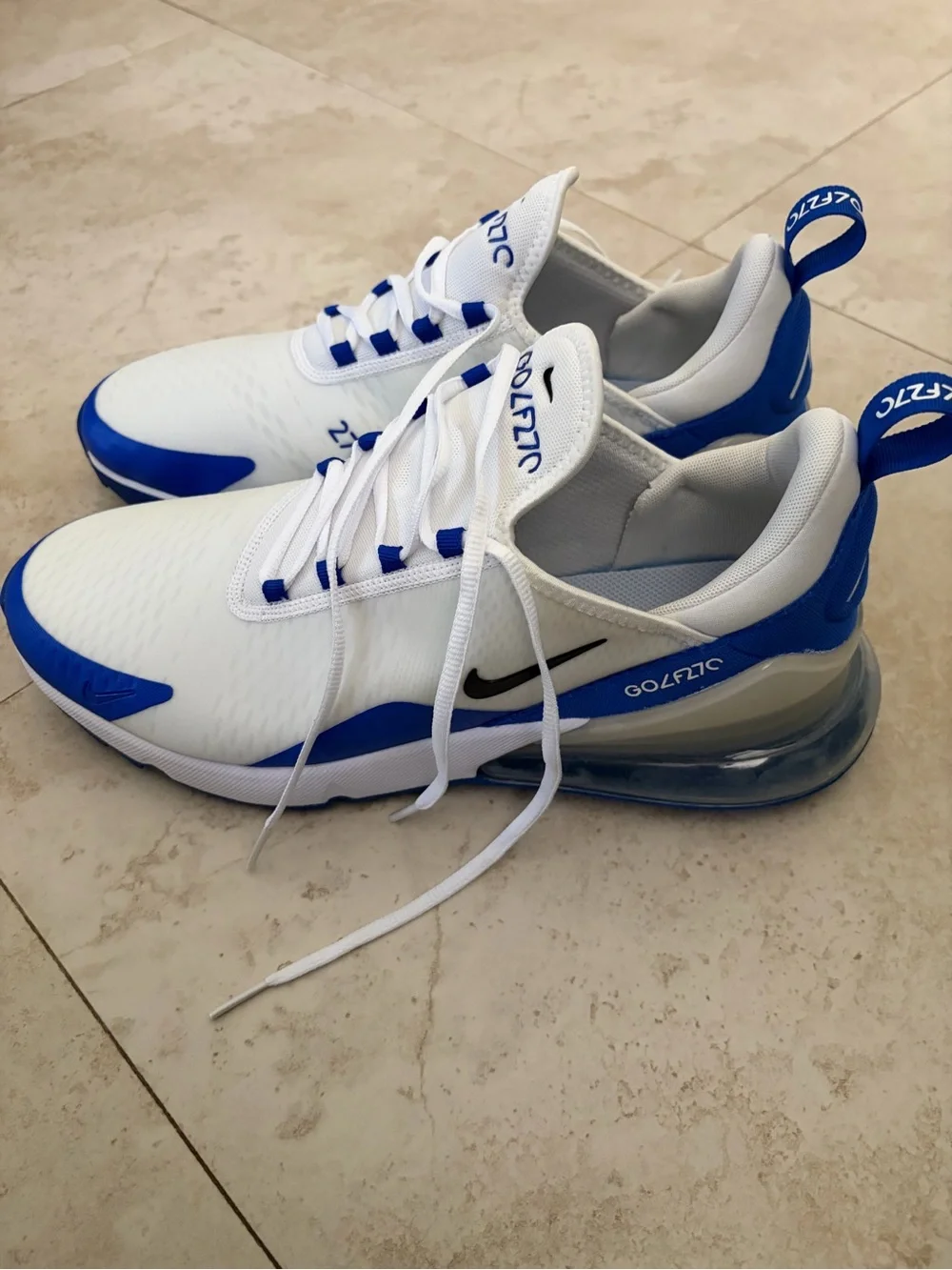 Nike Men’s Air Cushion Sneakers — White & Blue NEW/NEVER WORN